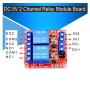 DaFuRui 4Pcs DC 5V 2 Channel Relay Module Board Shield with Optocoupler Support High/Low Level Trigger Compatible for Arduino