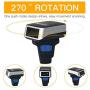 Sumicor Barcode Scanner 2D Bluetooth Ring Finger Wireless Barcode Scanner,Portable Wearable Mini Bar Code Reader Work with Widows iOS Android Linux Mac OS