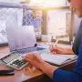 Calculator,Standard Function Desktop Calculator,Basic Financial Calculator Solar Powered Accounting Calculator 12 Digit LCD Display Calculators,Office and Home Calculator