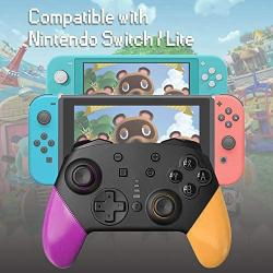 Switch Pro Controller for Nintendo Switch Comfortable 1200mAh Long-Time Play Wireless Gamepad Support Motion Control Dual Vibration Turbo Funtion
