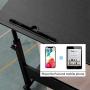 Natwind 31.5 Inches Height Adjustable Mobile Side Table with Tablet Slot & Wheels Movable Portable Workstation Laptop Computer Stand for Bed Sofa Black-A