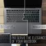 Kuzy MacBook Pro Keyboard Cover with Touch Bar 13 and 15 inch Premium Ultra Thin TPU 2019 2018 2017 2016 Apple Model A2159 A1989 A1990 A1706 A1707 Skin Protector, Clear