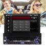 Single Din Android 10.0 Q Car Stereo 7'' HD Capacitive Touchscreen Bluetooth GPS Radio InDash Navigation 1 Din Auto FM AM RDS Receiver Support SWC Mirror Link WiFi CAM-in with Wireless Back-up Camera