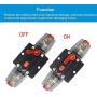 WOHHOM 30A 40A 50A 60A 80A 100A 150A Audio Circuit Breaker Auto Car Stereo Inline Fuse Holders Inverter, Manual Reset 12V-24V DC for Automotive Marine Boat Audio System Protection (30A)