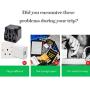 (2PACK) US Travel Plug Adapter,EU/UK/AU/IN/CN/JP/Asia/Italy/Brazil to USA Type B, 3 Prong Grounded USA Wall Plug, EU to US Travel Adaptor and Converter,Black