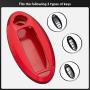Remote Key Fob Shell Cover Compatible with Nissan 370Z Altima Cube Juke Maxima Murano Pathfinder Quest Rogue Sentra Versa 3/4/5 Buttons, Red