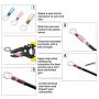 240 PCS Heat Shrink Wire Connector Kit, HandsEase Insulated Waterproof Electrical Crimp Marine Automotive Terminals Set -Ring, Fork, Hook, Spade Butt
