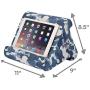 Flippy Multi-Angle Soft Pillow Lap Stand for Tablets, eReaders, Smartphones, Books, Magazines (Blue Camou)