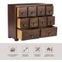 Primo Supply Traditional Solid Wood Small Chinese Medicine Cabinet l Vintage and Retro Look with Great Storage Apothecary Drawer Herbal Dresser l Great for Modern Gear | Wide - NO Assembly Required