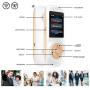 Smart Language Translator Device with WiFi or Hotspot 2.4 Inch Touch Screen Support 70 Languages Two Way Voice Translation for Travelling Learning Business Shopping(White)
