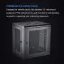 KENUCO Wall Mount Rack Cabinet Enclosure | Fully Assembled | Vented Door | Adjustable mounting Rails | Cold Rolled Steel | RACK-09 | (23.6 x 23.6, 12U) KENUCO Wall Mount Rack Cabinet Enclosure | Fully Assembled | Vented Door | Adjustable mounting Rails | Cold Rolled Steel | RACK-09 | (23.6 x 23.6, 12U)