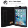 Snugg iPad Mini 5 (2019) & iPad Mini 4 (2015) Leather Case, Flip Stand Cover - Black