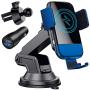 Wireless Car Charger, CTYBB Qi Auto-Clamping Air Vent Dashboard Car Phone Holder & QC3.0 Car Charger, 10W Compatible for Galaxy S10/S10+/S9,Charging for iPhone 11/11 Pro/11 Pro Max/XSMax/XS/XR/X/8P/8