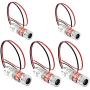 ICQUANZX 5PCS 650nm 5mW 3-5V Red Laser Dot Module Diode w/Driver Plastic Lens.
