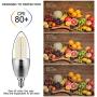 GEZEE LED Candelabra Bulb, Non-Dimmable 120Watt Light Bulbs Equivalent, 15W LED Candle Bulbs,Warm White 3000K Chandelier Bulbs, 4.3in, E12 Candelabra Base, 120V, 1500Lumens, Torpedo Shape(4 Pack)