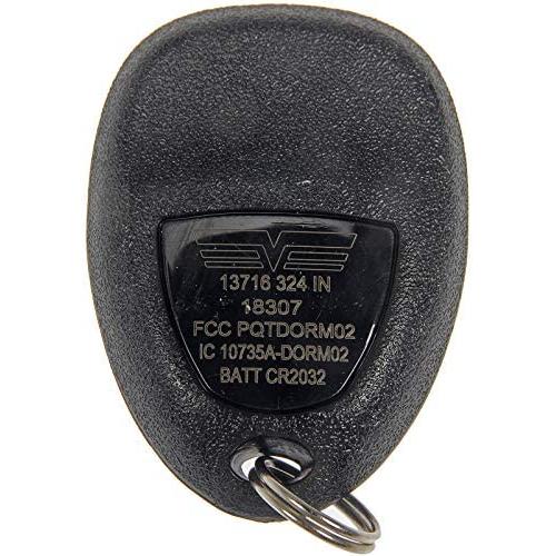 Dorman 13716 Keyless Entry Transmitter for Select Models, Black
