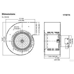 Dayton 1TDT5 Model Blower