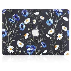 iDonzon Case for MacBook Pro 13 inch (A1278 2008-2012 Release),3D Effect Matte Black See Through Hard Case Cover Only Compatible MacBook Pro 13.3 inch with CD-ROM - Floral Pattern