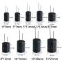 Capacitor 4.7uF 47uF 470uF 10V 16V 25V 50V 63V 100V 160V 200V 250V 400V 450V Electrolytic Capacitors Kit 18Value 270Pcs for Repair Household Appliances Communication Equipment Electronic Toy