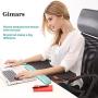 Gimars Superfine Fiber Widen Memory Foam Set Nonslip Mouse Pad Wrist Support & Keyboard Wrist Rest Support for Office, Computer, Laptop & Mac & Comfortable & Lightweight for Easy Typing & Pain Relief