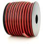 GS Power 100% Copper 12 AWG (American Wire Gauge) 100 Feet Flexible Stranded Red/Black 2 Conductor Bonded Zip Cord for Car Audio Amplifier 12V Automotive Dash Harness LED Light Wiring