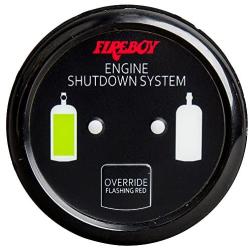 Fireboy-Xintex Xintex Deluxe Helm Display w/Gauge Body, LED & Color Graphics f/Engine Shutdown System - Black Bezel Display