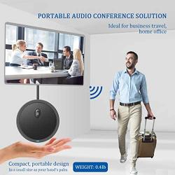 Runpu Conference Room Omnidirectional Microphone 360° Voice Pickup USB conference microphone for Home Office Teleconferencing VoIP Calls Game Streaming Zoom Skype Meeting M10W