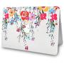 LuvCase 2 in 1 Laptop Case Compatible with Old MacBook Pro 13'' Retina Display (2015/2014/2013/2012) A1502/A1425 Rubberized Plastic Hard Shell Cover&Keyboard Cover (Bright Poppies)