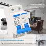 smseace Miniature Circuit Breaker Low Voltage 6A 400V 2 Poles DIN Rail Installation DZ47-63 C6