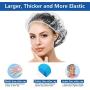 Emoly Shower Caps Disposable, 100 Pcs Large&Thick Clear Waterproof Plastic Elastic Hair Bath Caps for Women Kids Girls, Travel Spa, Hotel and Hair Solon, Portable Travel, Home Use Emoly Shower Caps Disposable, 100 Pcs Large&Thick Clear Waterproof Plastic Elastic Hair Bath Caps for Women Kids Girls, Travel Spa, Hotel and Hair Solon, Portable Travel, Home Use