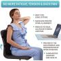 Back Support for Office Chair - Memory Foam Lumbar Pillow - Perfect Cushion for Car, Computer and Desk Seat
