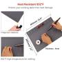Anti Static Soldering Mat ESD Safe for Electronics, HPFIX ESD Mat Heat Resistant with ESD Wristband and Grounding Wire for Computer, iPhone iPad iMac,Laptop 15.9” x 12” Grey