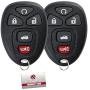 KeylessOption Keyless Entry Remote Control Car Key Fob Replacement for 15912860 (Pack of 2)