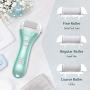 Electric Callus Remover, RUEOO Rechargeable Electronic Feet File Hard Skin Remover IPX7 Waterproof Pedicure Tool for Cracked Heels and Dead Skin, with 3 Coarse Roller Heads Foot Rasp
