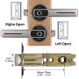 Keyless Entry Fingerprint Door Lock，Electronic Smart Door Dandle，Biometric Apartment Lock，Suitable for Home and Other Private Space，Brushed Nicke…