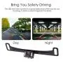 EINCAR HD Backup Camera Rear View License Plate Reverse Camera for Car/SUV/Vehicle/Pickup IP67 Waterproof 6 LED Light Night Vision Optimum 170˚ Wide View for Safety
