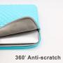 RAINYEAR 11 Inch Laptop Sleeve Diamond Foam Shock Resistant Neoprene Case Fluffy Lining Cover Carrying Bag Compatible with 11.6 MacBook Air Surface for 11'' Chromebook Computer Tablet Notebook(Blue)