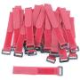 Pasow 25 Pcs 8-Inch Cable Ties with plastic buckle Reusable Wire Cord cable tie - Red