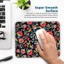 Cute Designer Desk Mouse Pad for Women, Pretty and Colorful Designs, Anti-Slip, Perfect Office, Work & Home Computer Accessory (Bohemian Floral, Rectangle)