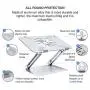 Skrebba Laptop Stand, EPN Laptop Riser with Heat-Vent to Elevate Laptop, Adjustable Ergonomic Desktop Laptop Stand Holder with Slide-Proof Silicone and Protective Hooks, for MacBook Pro/Air (Silver)
