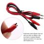 Micsoa Multimeter Leads, Electrical Test Lead Kit - Banana to Alligator Clips, Banana to Banana Plugs, Banana to Plounger Mini Hooks Multimeter Leads Set（3 Pair）