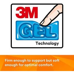 3M Gel Wrist Rest for Keyboard and Mouse, Soothing Gel Comfort with Durable, Easy to Clean Leatherette Cover, Antimicrobial Product Protection, 25'', Black (WR340LE)