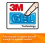 3M Gel Wrist Rest for Keyboard and Mouse, Soothing Gel Comfort with Durable, Easy to Clean Leatherette Cover, Antimicrobial Product Protection, 25'', Black (WR340LE)