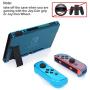 MENEEA Dockable Case for Nintendo Switch, Fit The Dock Station Protective Accessories Cover Case for Nintendo Switch and Joy Con Controller with a Tempered Glass Screen Protector Crystal Blue