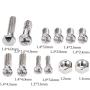 600pcs Mini Electronics Screws Nuts Assortment Tool Kit M1 M1.2 M1.4 M2.5 12 Kinds of Repair Hardware Tools Box with Screwdriver for Watches Glasses etc Home Electronics