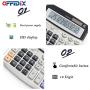 OFFIDIX Office Calculators Desktop Calculator,Basic Calculators, Solar Battery Dual Power Electronic Calculator Portable 12 Digit Large LCD Display Calculator Large Calculator