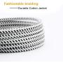 CableCreation Aux Cable for Car, 3.5mm Male to Male Stereo Aux Cord [Hi-Fi Sound，Cotton Braided] Compatible with Headphone, Phone, 2018 Mac Mini, Microsoft Surface Dock, Car Stereo & More, 1.5FT