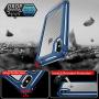 iPhone X Case, iPhone Xs Case with [ Screen Protector Tempered Glass x2Pack] SUPBEC Protective Phone Cover with Silicone PC+TPU Shockproof Rubber Heavy Duty Case for iPhone X/iPhone Xs-Clear Blue