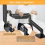 ErGear Single Monitor Mount Stand, Heavy-Duty Aluminium Arm Hold 26.5lbs, 13-35 Inches Monitor, Premium Gas Spring Mount w/Two Desk Mount Options and All Required Accessories, Black Matte