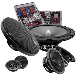 Massive Audio FC6.3 – 6 Inch / 6.5 Inch 3-Way, 150w/300 Watts Max, 6.5 Inch Mid-Bass, 3 Inch Mid-Range, 25mm Tweeter, 4 Ohm, 12db X-Over, Component Kit Speakers. Pair